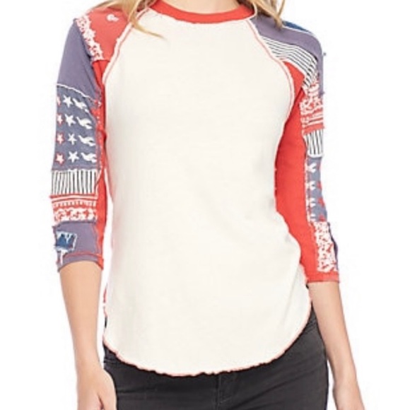 Free People Tops - Free people American spirit long sleeve size small
